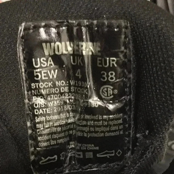 Wolverine Vibram Arctic Grip Women's Safety Shoes SZ 38(EUR) / 5 EW( US) - Picture 13 of 13